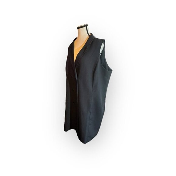 Women’s 2X Willow & Thread Black Double Breasted Suit Blazer Dress 2XL XXL 18 20 - Picture 4 of 11